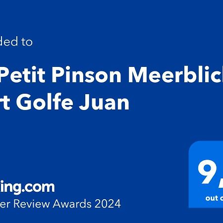 Le Petit Pinson Meerblick Port Golfe-Juan Eksteriør bilde